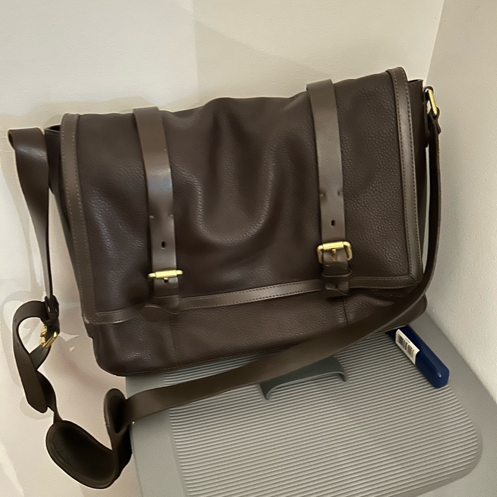 Cole haan leather briefcase